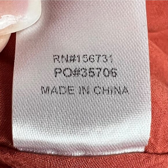 Grade & Gather Rust Smocked Drop Waist Peasant Gypsy Dress Size S Feminine - Picture 12 of 12